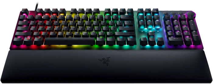 Razer Huntsman V2, schwarz, LEDs RGB, Razer Clicky Optical PURPLE, USB, FR