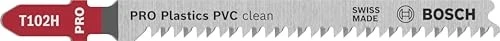 Bosch Professional T102H HCS Clean for PVC Stichsägeblatt, 100mm, 3 Stück