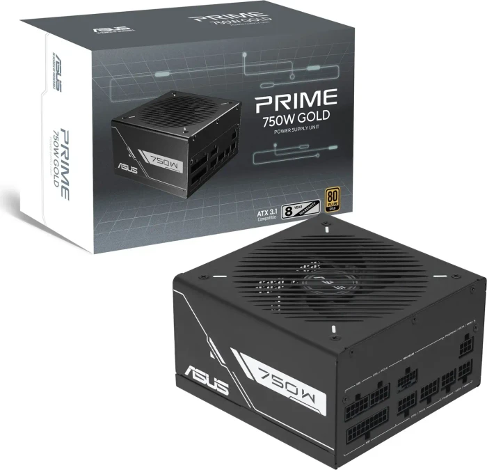 ASUS PRIME Gold, PRIME-750G-BLACK, 750W, ATX 3.1