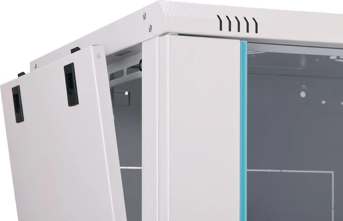 Digitus Dynamic-N Serie 19" Wandgehäuse 9HE, unmontiert, Sicherheitsglastür, IP2X, RAL 7035, 450mm tief