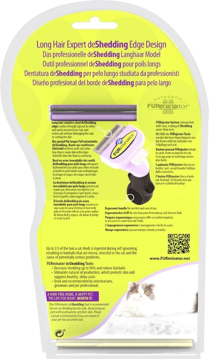 FURminator deShedding Tool für kleine Katzen mit langem Fell, Version 1