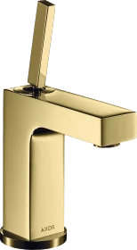 Hansgrohe Axor Citterio 110 Waschbeckenarmatur mit Ablauffernbedienung polished brass