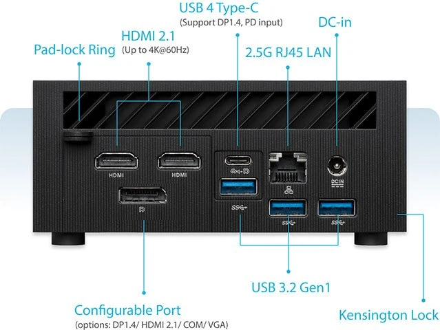 ASUS ExpertCenter PN53-BBR777HD, Ryzen 7 7735H