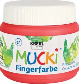Kreul Mucki Fingerfarbe, rot, 150ml