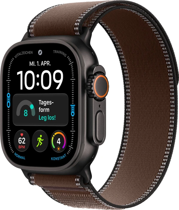 Apple Trail Loop M/L für Apple Watch Ultra (49mm) dunkelumbra/titan schwarz