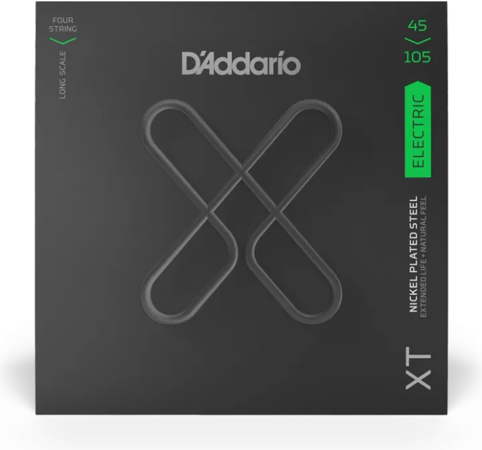 D'Addario XT Nickel Bass Regular Light Top/Medium Bottom, Long Scale