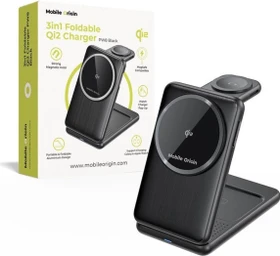 Mobile Origin 3in1 Foldable Qi2 Charger PW8 schwarz