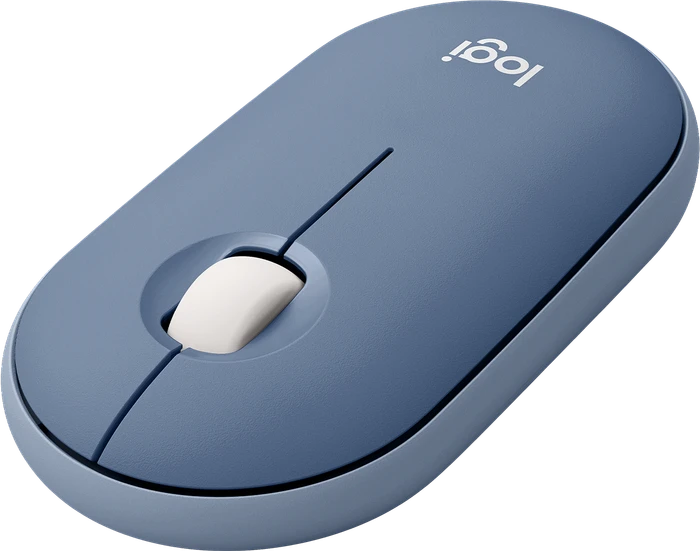 Logitech M350 Pebble Wireless Mouse Blueberry, USB/Bluetooth
