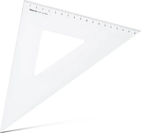 Aristo Zeichendreieck 45° 19cm, mit Facette, transparent