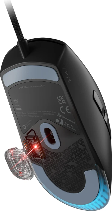Corsair M75 Lightweight RGB Gaming Mouse, schwarz, USB