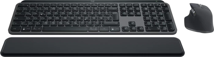 Logitech MX Keys S Combo Graphite, schwarz, Logi Bolt, USB/Bluetooth, DE