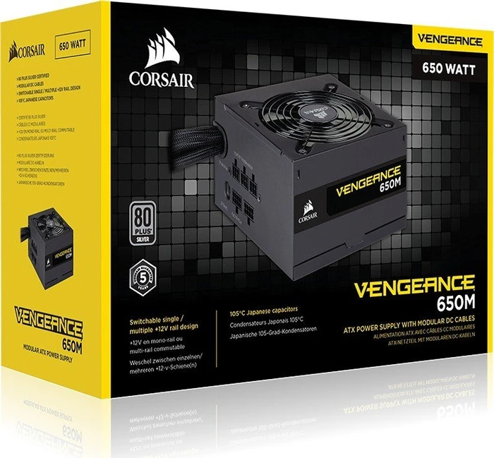 Corsair Vengeance Series Silver 650M 650W, ATX 2.4