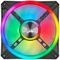 Corsair QL Series iCUE QL140 RGB PWM Dual Fan Kit, schwarz, LED-Steuerung, 140mm, 2er-Pack Vorschaubild