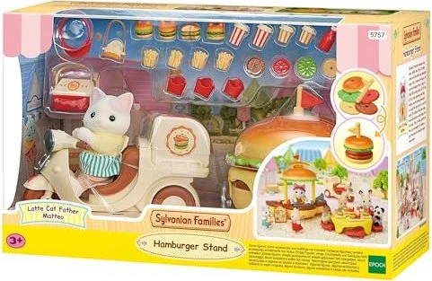 Epoch Sylvanian Families - Spiel-Sets - Mobiler Hamburger Imbiss mit Figur
