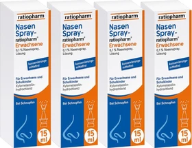 NasenSpray-ratiopharm Erwachsene, 60ml (4x 15ml)