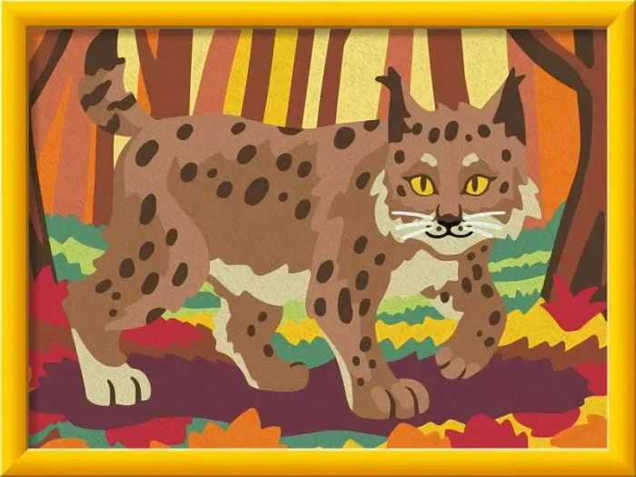 Ravensburger Malen nach Zahlen CreArt Luchs im Herbstwald