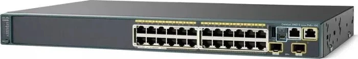 Cisco Catalyst 2960S-L LAN Lite Rackmount Gigabit Managed Switch, 24x RJ-45, 2x SFP+, 370W PoE+