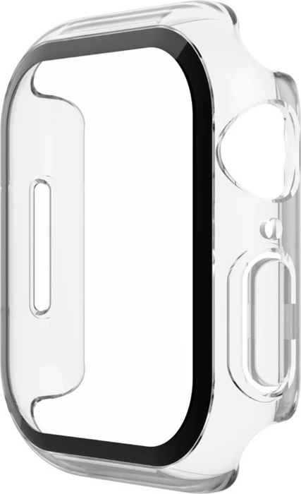 Belkin ScreenForce antimikrobieller TemperedCurve 2-in-1-Displayschutz mit Schutzrand für Apple Watch (40mm/41mm) transparent