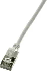 LogiLink TPE Slim Patchkabel, Cat6a, U/FTP, RJ-45/RJ-45, 2m, grau