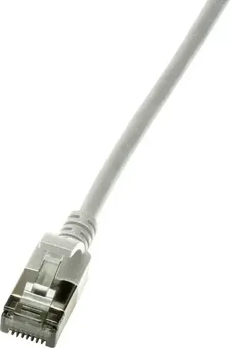 LogiLink TPE Slim Patchkabel, Cat6a, U/FTP, RJ-45/RJ-45, 2m, grau
