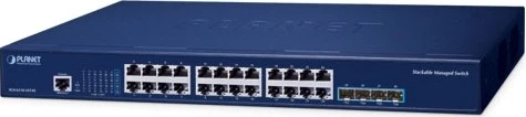 Planet SGS-6310 Rackmount Gigabit Managed Switch, 24x RJ-45, 4x SFP+