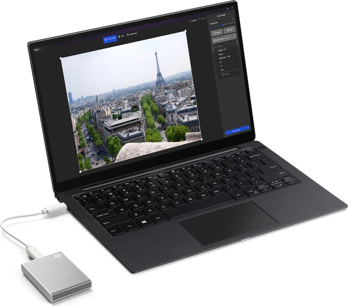 Seagate One Touch SSD, silber, 2TB, USB-C 3.1