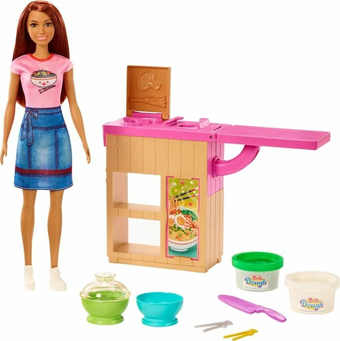 Mattel Barbie - Pasta-Spielset und Puppe brünett
