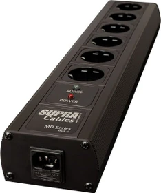 Supra Cables LoRad MD06-EU/SP MK3.1 mit Überspannungsschutz und Netzfilter, 6-fach, schwarz