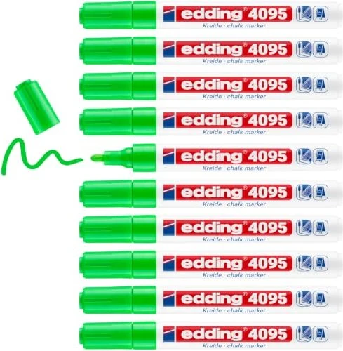 edding 4095 Kreidemarker hellgrün, 10er-Pack