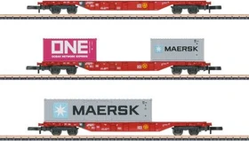 Märklin - Spur Z Güterwagenset - Containertragwagen-Set