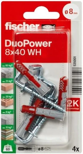 fischer DuoPower WH Schrauben/Dübel-Sortiment