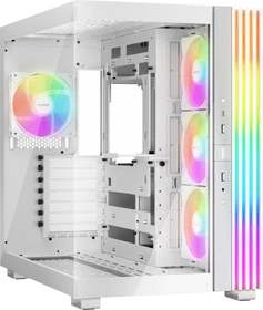 be quiet! Light Base 600 LX White, weiß, Glasfenster