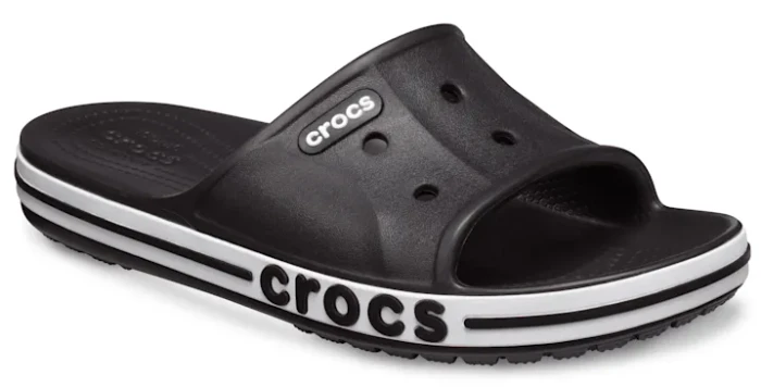 Crocs Bayaband Slide schwarz/weiß
