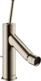 Hansgrohe Axor Starck Einhebel-Bidetmischer mit Pingriff und Zugstangen-Ablaufgarnitur polished nickel