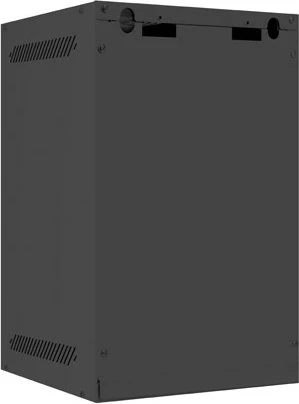 Lanberg WF10 Series 10" Rack Wandschrank 9HE, hängend, Flatpack, Glastür, IP20, RAL 9004, 310mm tief