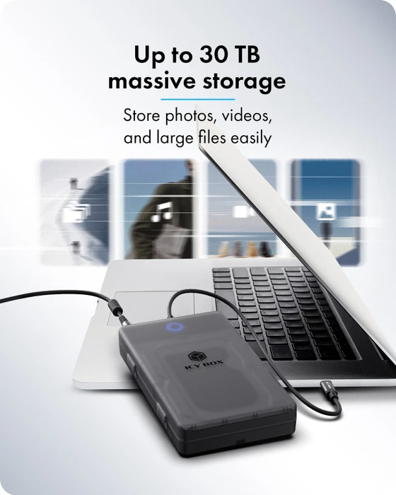 RaidSonic Icy Box IB-388-CU3, Spade Base 388, USB-C 3.0