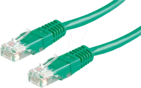 Value Patchkabel, Cat6, U/UTP, RJ-45/RJ-45, 1m, grün