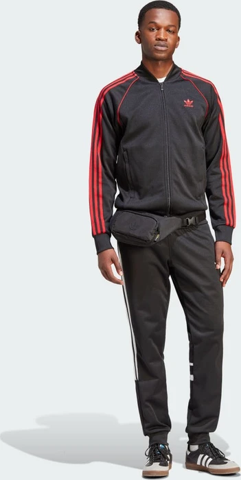 adidas Adicolor Classics SST Originals Trainingsjacke black/better scarlet (Herren)