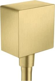 Hansgrohe Axor ShowerSolutions Wandanschluss eckig brushed brass