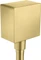 Hansgrohe Axor ShowerSolutions Wandanschluss eckig brushed brass Vorschaubild