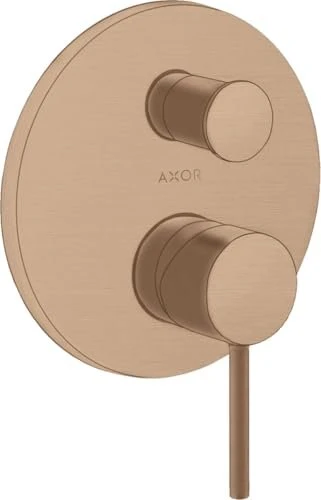 Hansgrohe Axor Starck Wannenmischerarmatur mit Pingriff und Sicherung brushed red gold