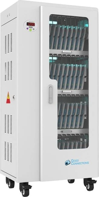 Good Connections Antares T40, Mobiler Ladeschrank mit UV-C-Desinfektion, grau, für 40 Tablets