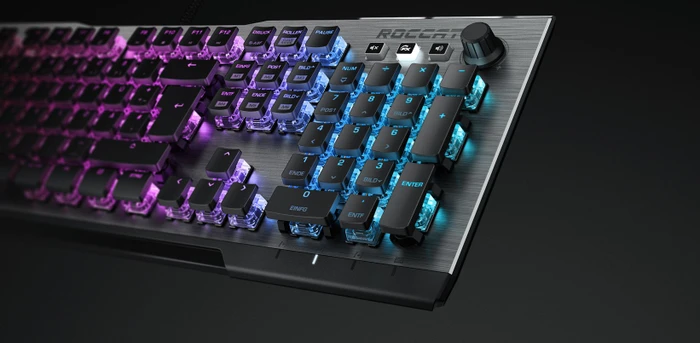 Roccat Vulcan 120 Aimo, grau, LEDs RGB, Titan Tactile, USB, DE