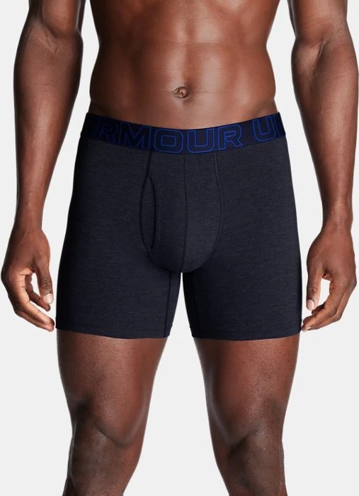 Under Armour Performance Cotton Boxerjock 3er Boxer Briefs midnight navy/steel full heather (Herren)