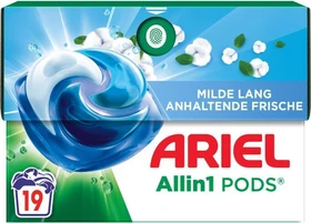 Ariel Allin1 Pods Frische Baumwollblüte Waschmittel, 19 Stück