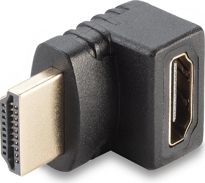 Lindy 4K HDMI Typ A Stecker/Buchse Adapter gewinkelt 90° oben