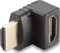 Lindy 4K HDMI Typ A Stecker/Buchse Adapter gewinkelt 90° oben Vorschaubild