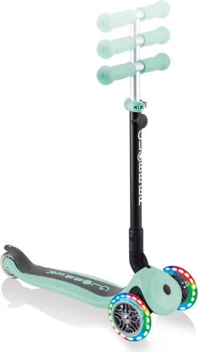 Globber Go Up Foldable Lights Kickboard mint/black