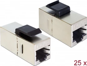 DeLOCK Keystone Modul RJ-45 Buchse via RJ-45 Buchse Cat5e, 25er-Pack