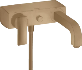 Hansgrohe Citterio Einhebel-Wannenmischer Aufputz mit Hebelgriff brushed bronze